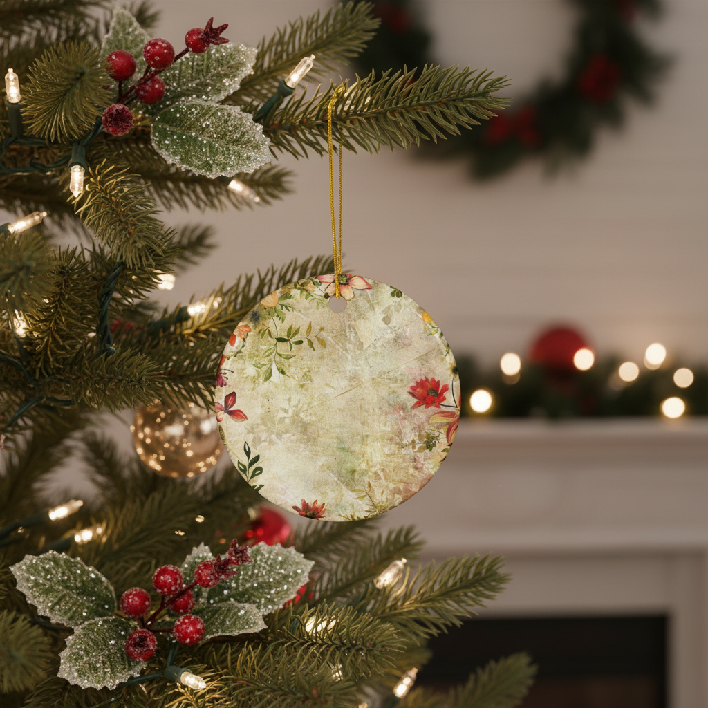 Floral Ceramic Ornaments