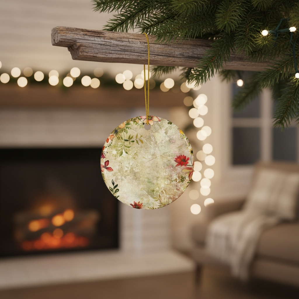 Floral Ceramic Ornaments