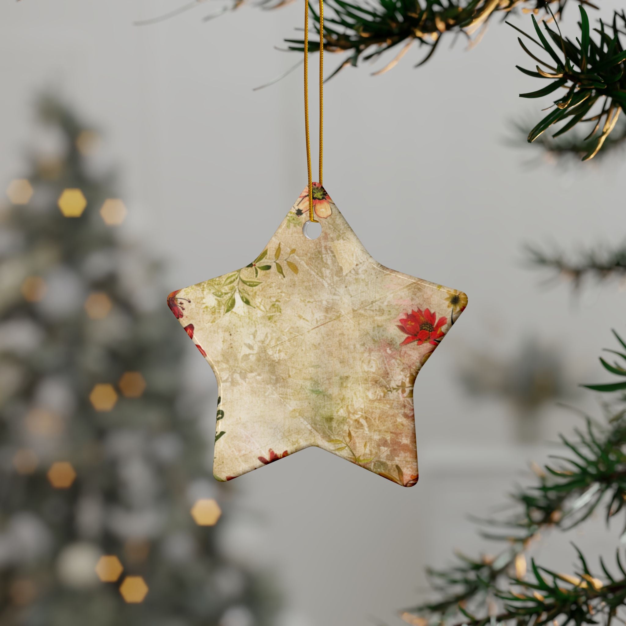 Floral Ceramic Ornaments
