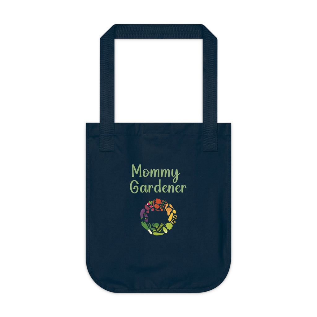 100% Certified Organic Canvas Tote Bag Mommy Gardener