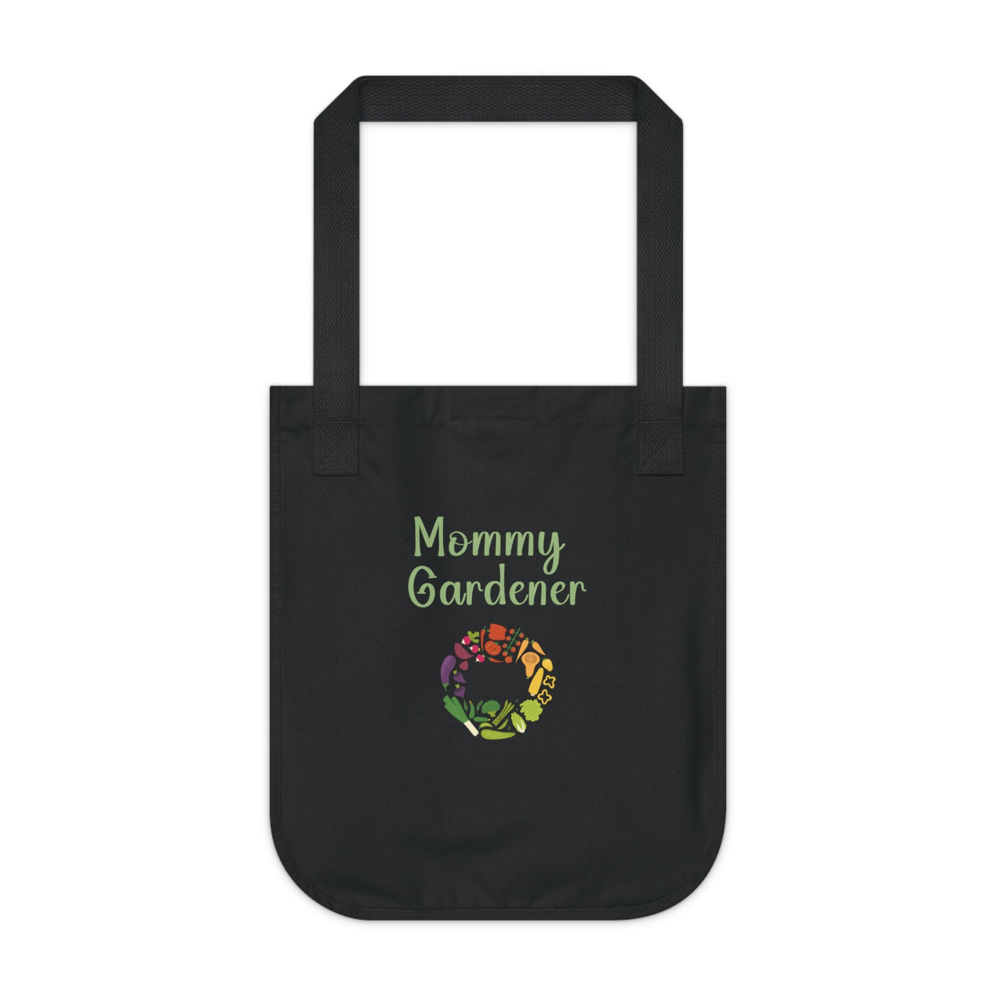 100% Certified Organic Canvas Tote Bag Mommy Gardener
