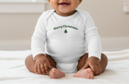 Merry Christmas Infant Onesie green print