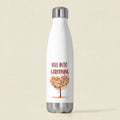 White water bottle with 'Fall into Gardening' text and tree graphic on a white background