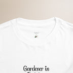 Toddler Short Sleeve T-Shirt, Gardener in Training Orange