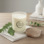 Scented Soy Candle - Full Glass, 11oz Rise & Garden