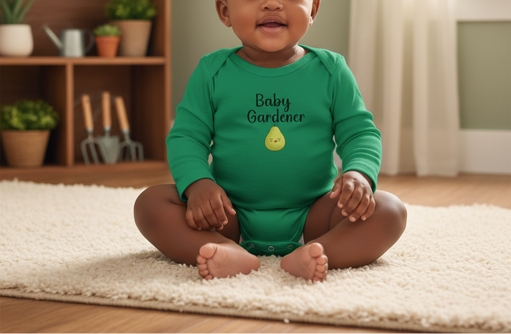 Baby Gardener Onesie Pear