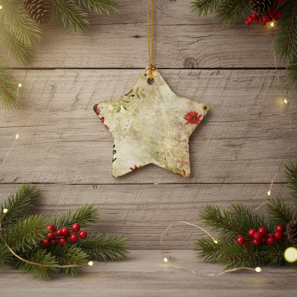 Floral Ceramic Ornaments