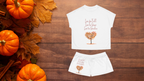 Live for Fall, Live to Grow, Live to Garden Women's Short Pajama Set (AOP)