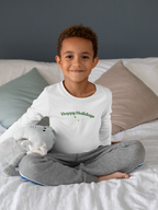 Happy Holidays long sleeve toddler pajama shirt