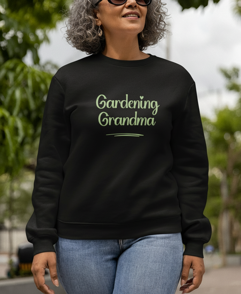 Crewneck Sweatshirt - Gardening Grandma