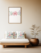 Decorative Square Pillow - Flowers