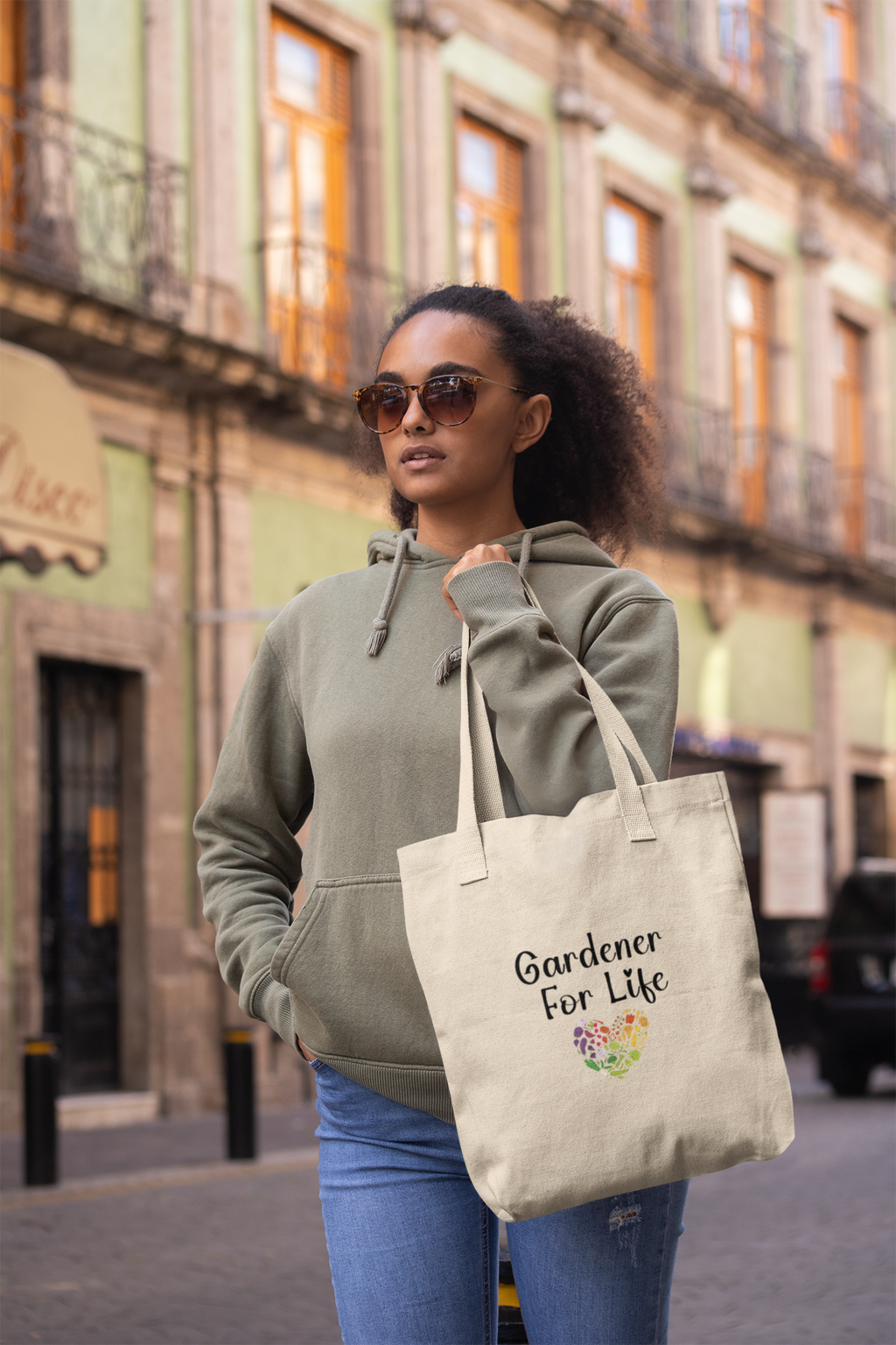 Organic Canvas Tote Bag Gardener For Life