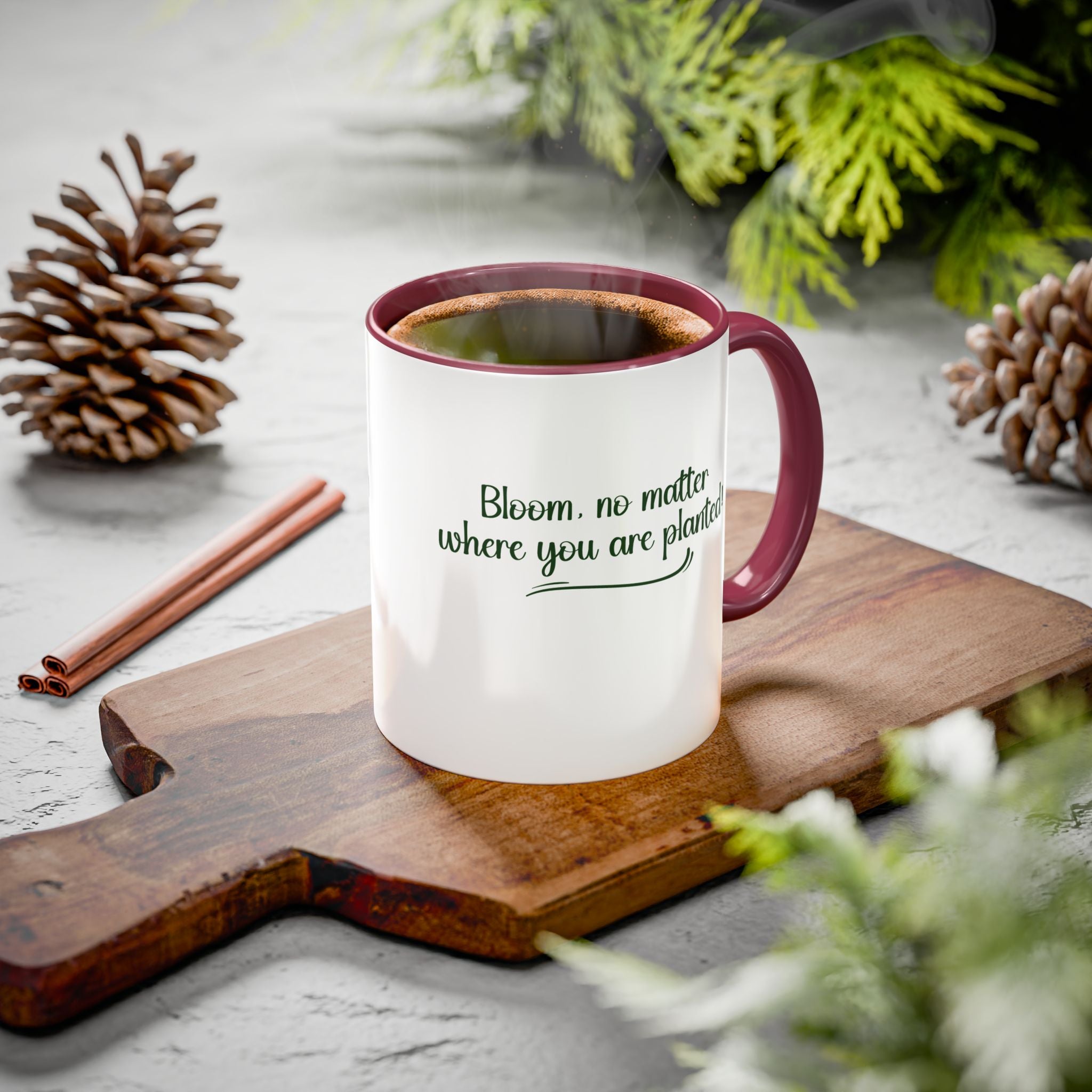 100% Ceramic Mug - Bloom, NMWYP  11oz