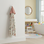 Floral-patterned envelope with a pink interior on a white background