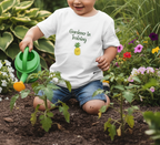 Toddler Short Sleeve T-Shirt, Gardener in Training Pineapple