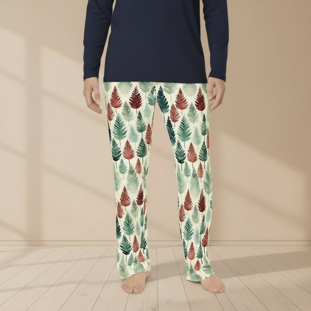 Leafy Dreams Men's Cozy pajamas