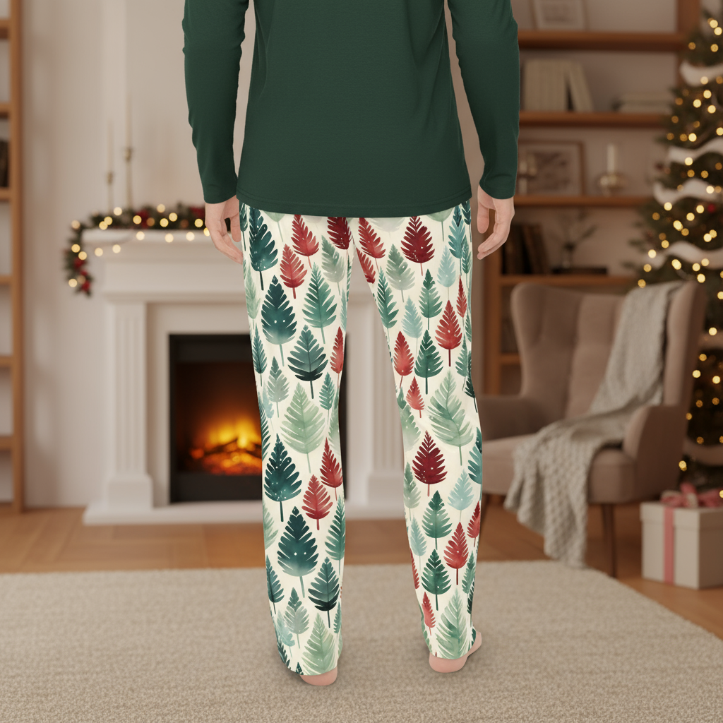 Leafy Dreams Men's Cozy pajamas
