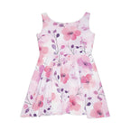 Purple Floral Skater Dress