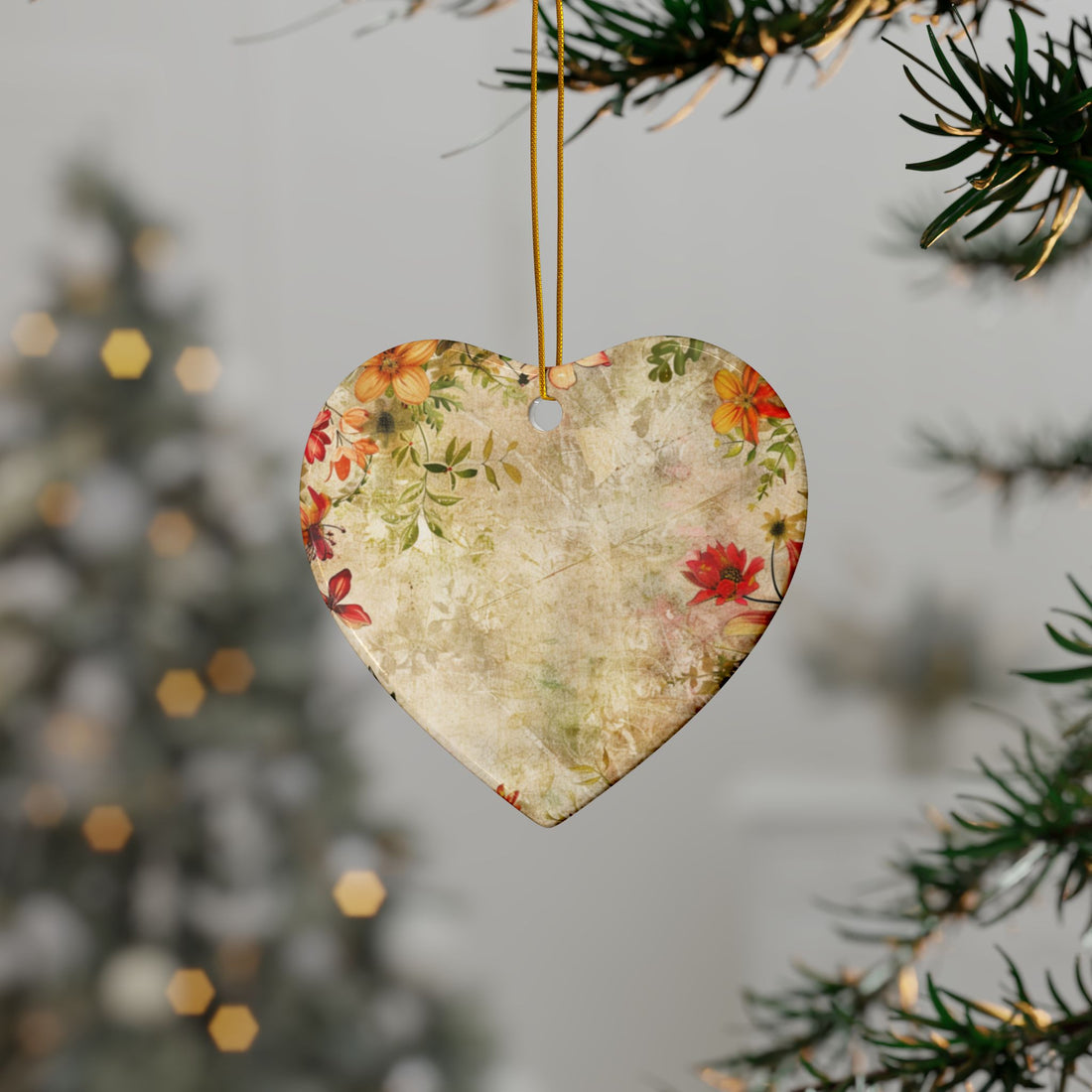 Floral Ceramic Ornaments