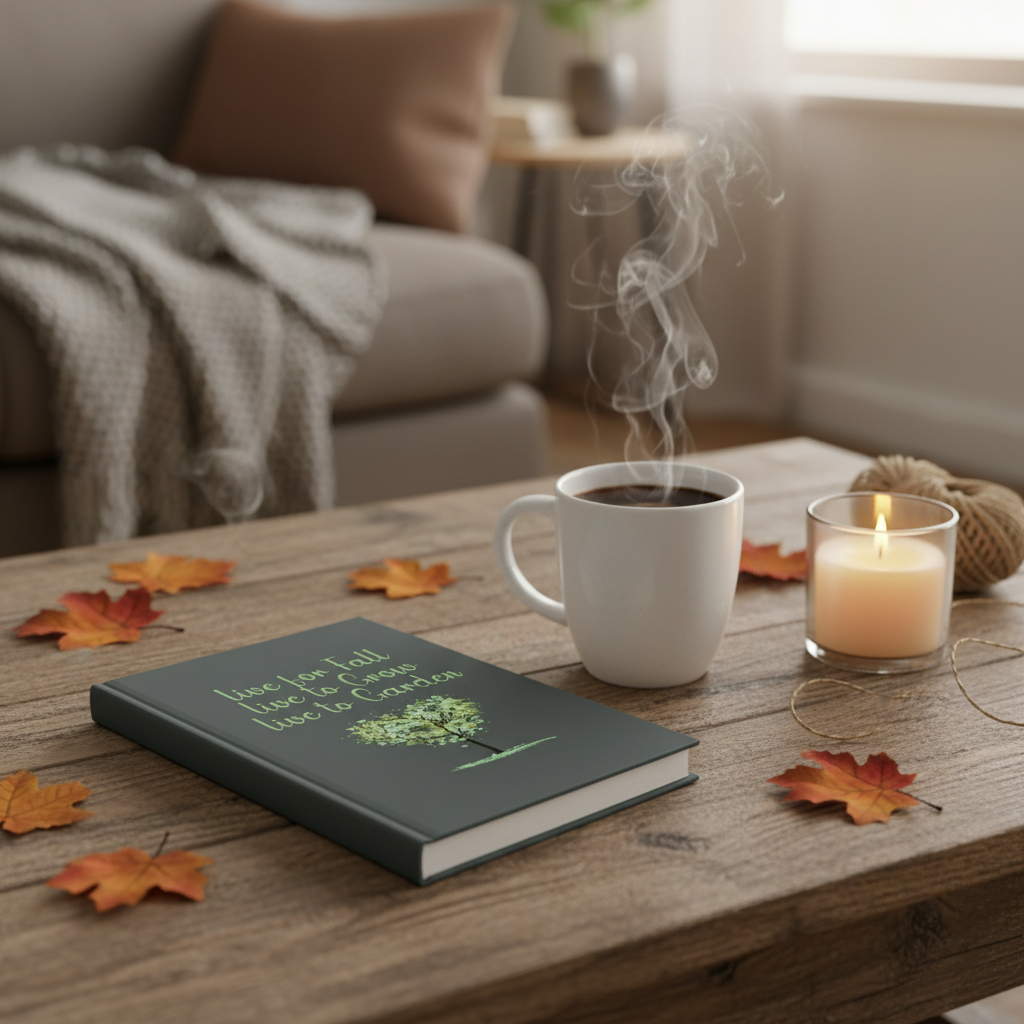 Live for Fall, Live to Grow, Live to Garden Hardcover Journal
