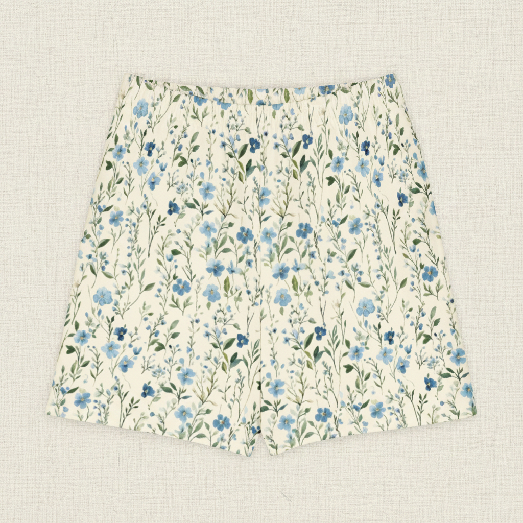 Blue Floral Unisex long short