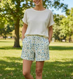 Blue Floral Unisex long short