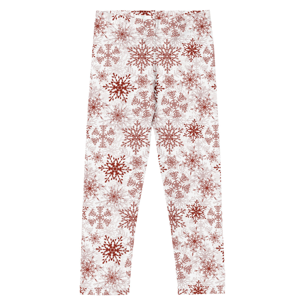 Red Snowflake Toddler Leggings