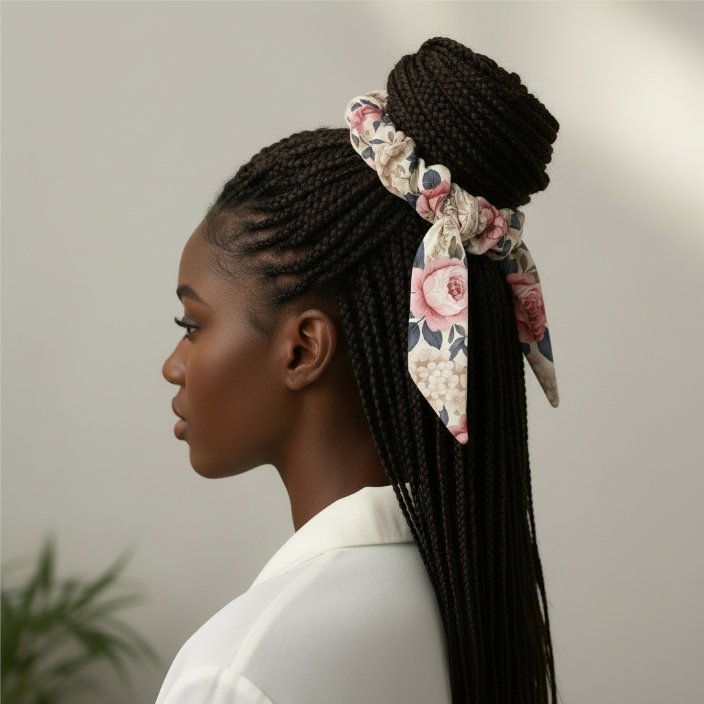 Rose Floral Scrunchie