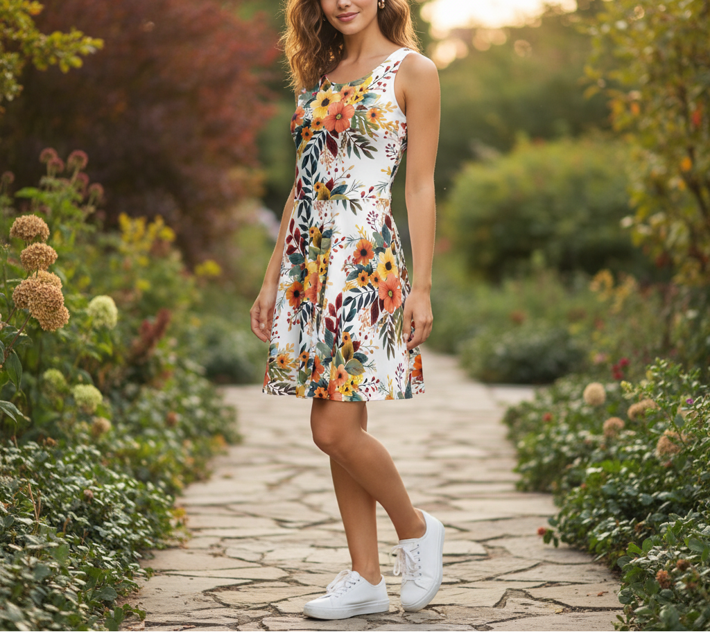 Floral Skater Dress