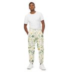 White Floral track pants
