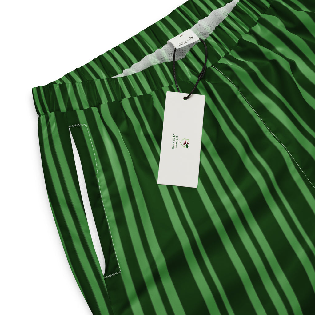 Green track pants