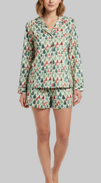 Leafy Dreams Women’s pajama shorts