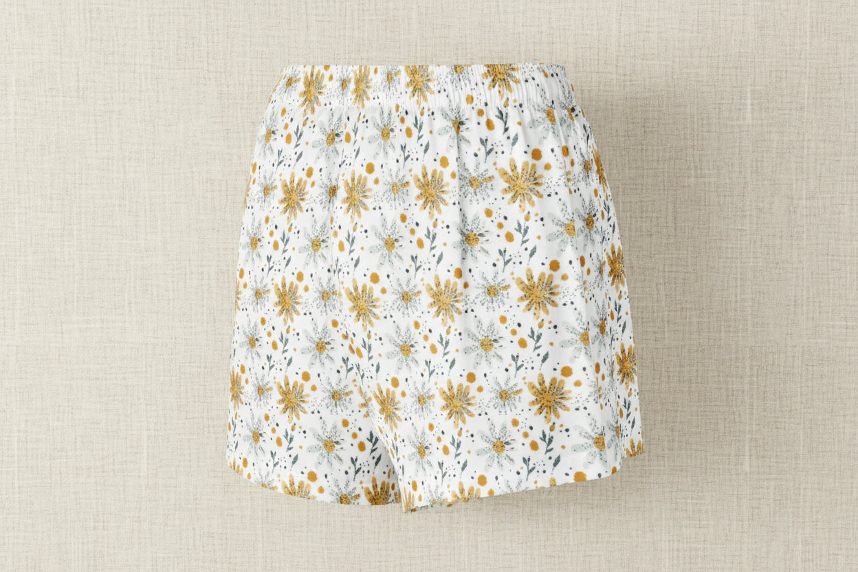 Floral patterned skirt on a white background
