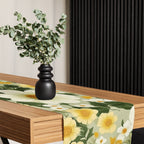 Yellow Floral Table runner