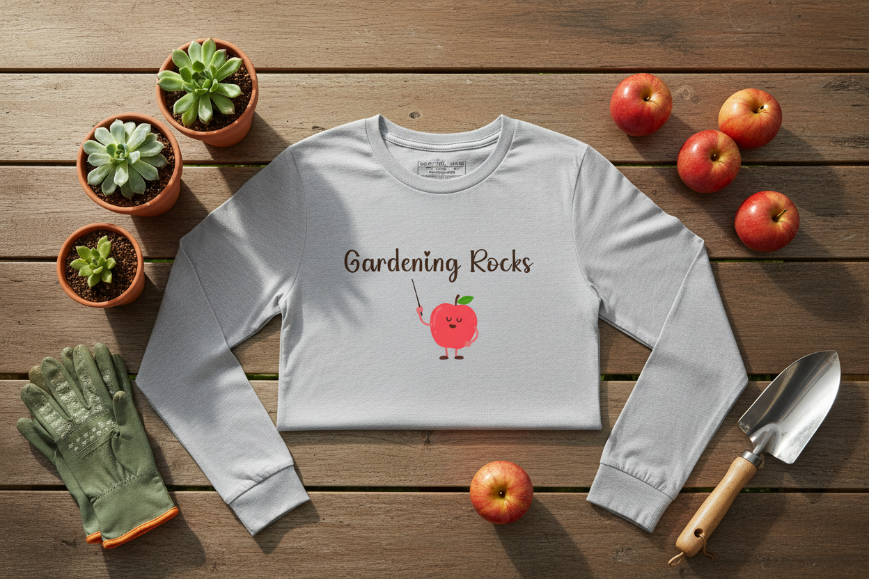 Gardening Rocks Long Sleeve Tee