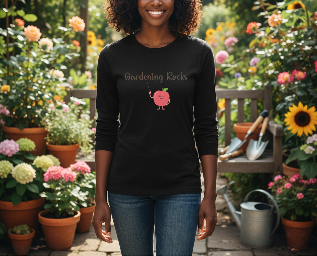 Gardening Rocks Long Sleeve Tee